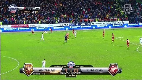 Гол Дмитрия Смирнова. «Арсенал» – «Спартак» | РПЛ 2014/15