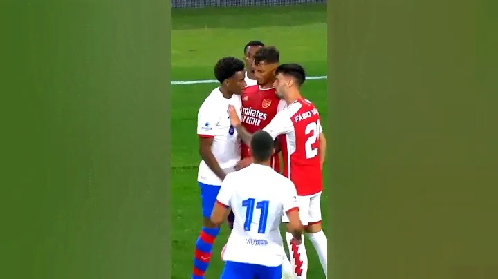 Fabio Vieira, White & Jorginho Fight Against Alejandro Balde Of Barcelona #arsenal #barcelona #fight